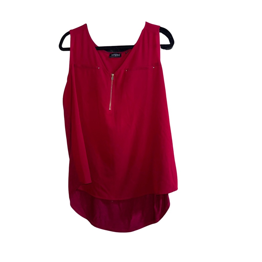 Tempted 🍷Maroon Studded Tank Top - Size 2X